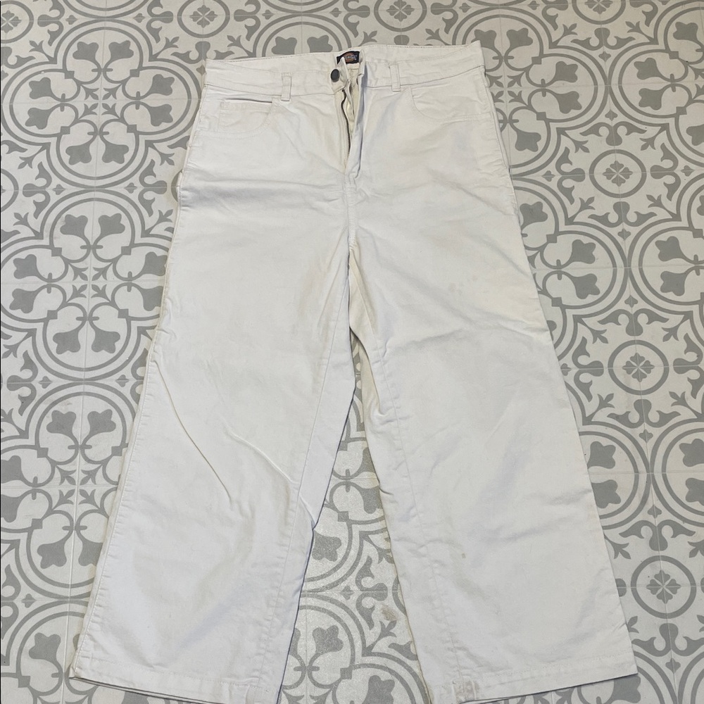 Dickies Women's White Flare & Wide Leg Jeans